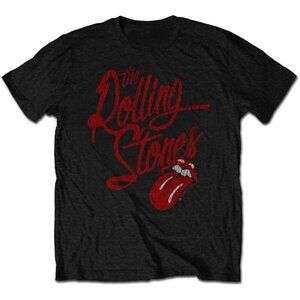 The Rolling Stones Unisex Tshirt Script Logo